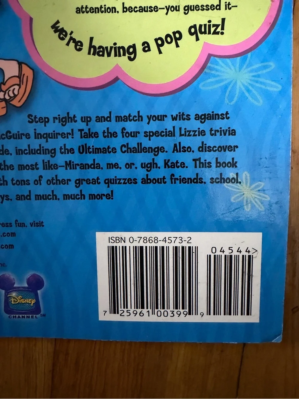 Vintage 2002 Lizzie McGuire: My Quiz Book